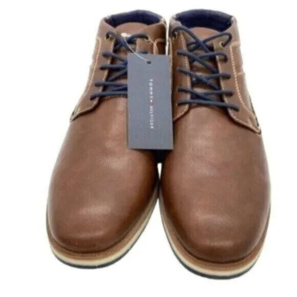 Tommy Hilfiger Chukka Boots Mens Leather Size 8
