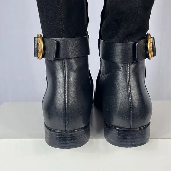 Tory Burch Women's Leather Suede Marsden Over The Knee Boot Shoes 49995.