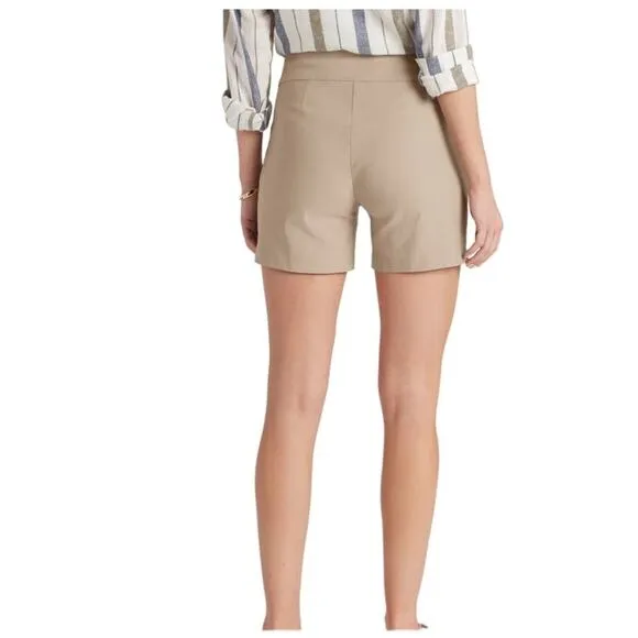 Tribal Viola Brunch Shorts, Tan, Plus Size 16, NWT