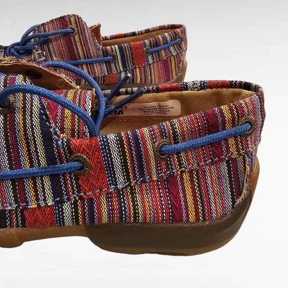 Twisted X Serape Moccasin Boat Shoes Style YDM0041 Kids Youth Unisex