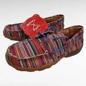 Twisted X Serape Moccasin Boat Shoes Style YDM0041 Kids Youth Unisex
