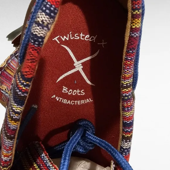Twisted X Serape Moccasin Boat Shoes Style YDM0041 Kids Youth Unisex