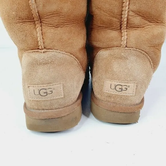 UGG 1016224 Women's Classic Tall II Winter CHESTNUT WINTER Boots Size 8