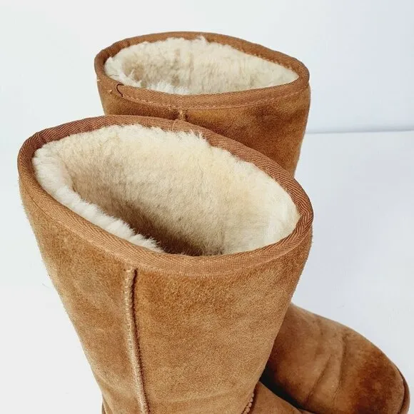 UGG 1016224 Women's Classic Tall II Winter CHESTNUT WINTER Boots Size 8