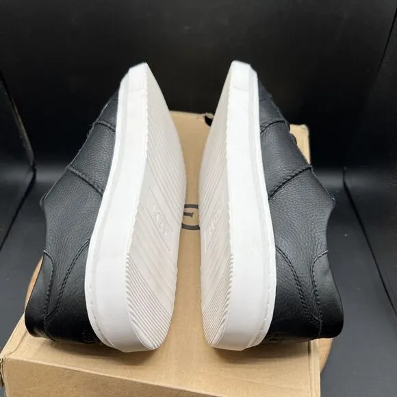 UGG Alameda Women's Size 11 Black Leather Trainer Shoes 1130775 Sneakers