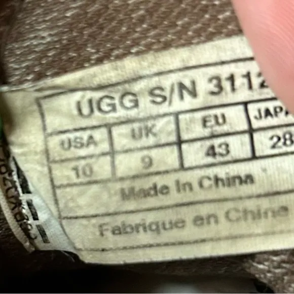 UGG Australia Boat Shoes Mens Brown Moc Toe Lace Up Leather size 10