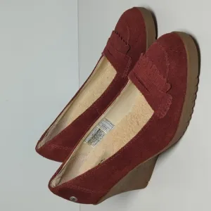 UGG Australia Reese wedge moccasin loafer shoes woman's size 6 EU 37