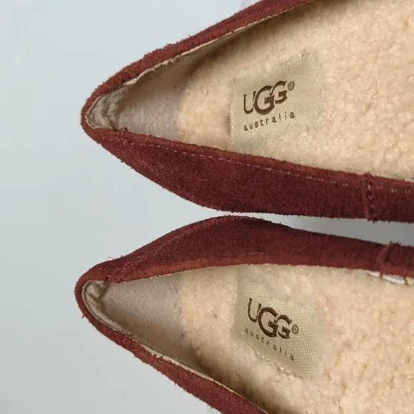 UGG Australia Reese wedge moccasin loafer shoes woman's size 6 EU 37