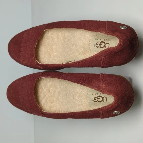 UGG Australia Reese wedge moccasin loafer shoes woman's size 6 EU 37
