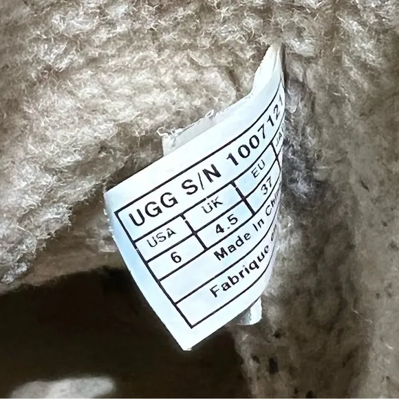 Ugg Black Leather Roll Down Winter Boots