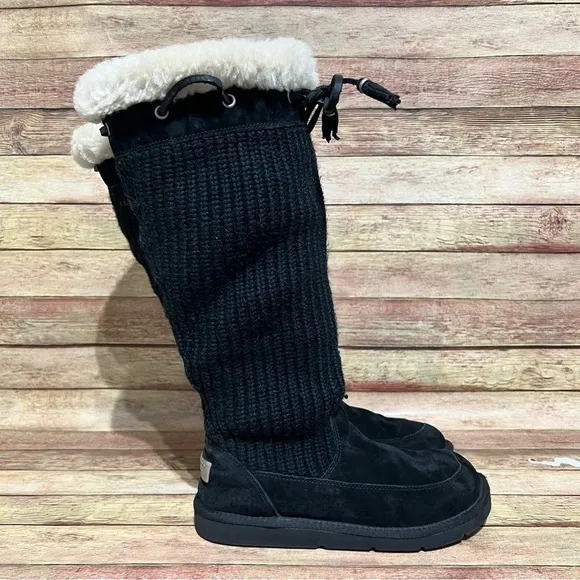 Ugg Boots Black Suburd Winter Boots