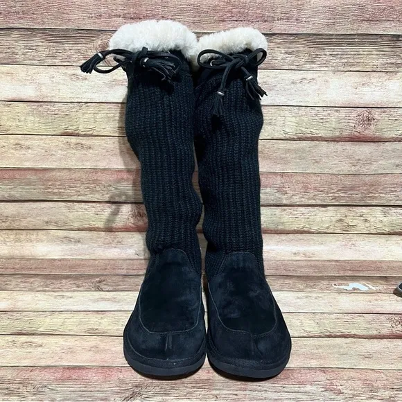 Ugg Boots Black Suburd Winter Boots