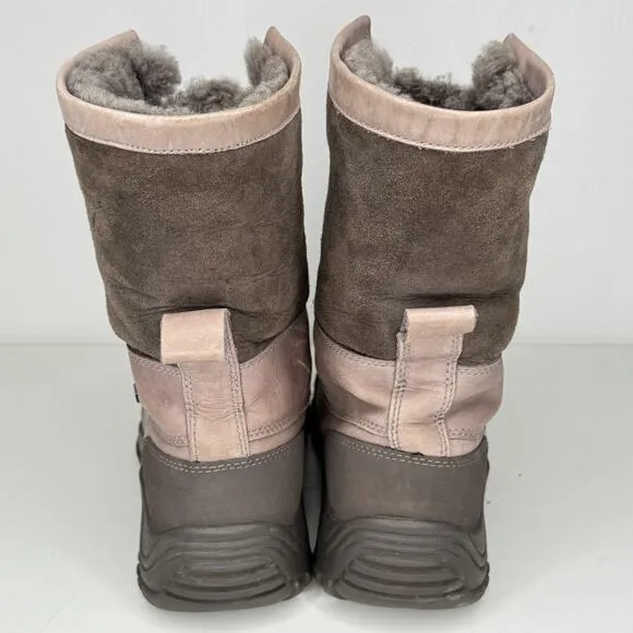 UGG Boots Womens Size 9 Adirondack II Round Toe Waterproof Winter Grey 3052