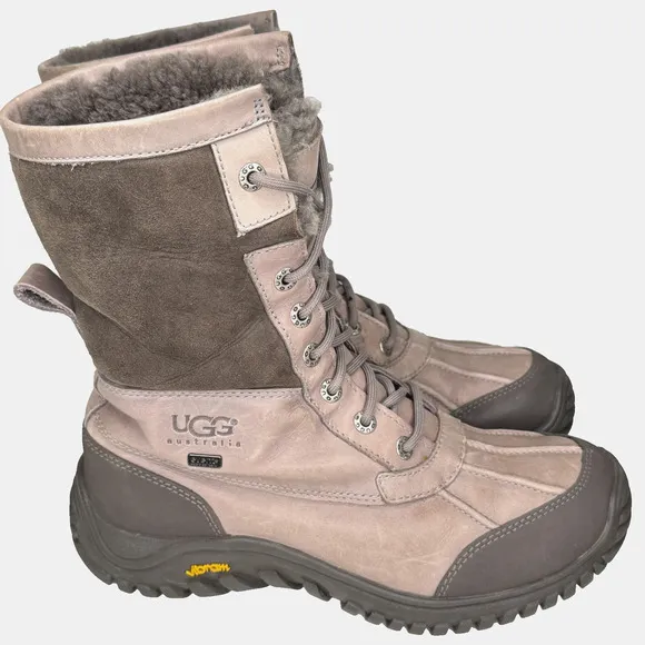 UGG Boots Womens Size 9 Adirondack II Round Toe Waterproof Winter Grey 3052