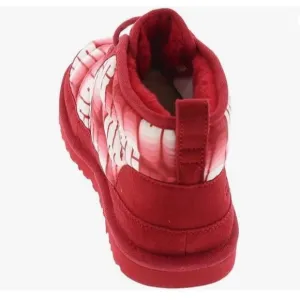 UGG Chukka Boots Red Shearling Graffiti Neumel LTA Winter Wavelength Mens 13