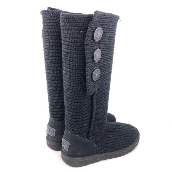 UGG Classic Cardy Tall Knit Winter Boots 9