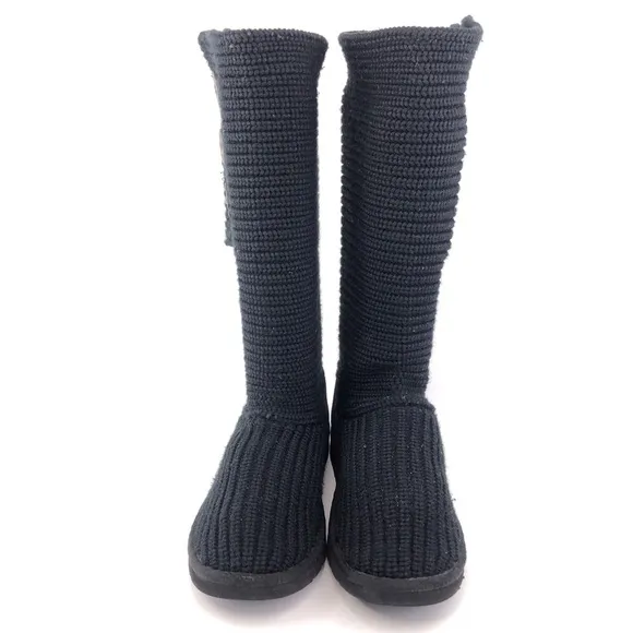 UGG Classic Cardy Tall Knit Winter Boots 9