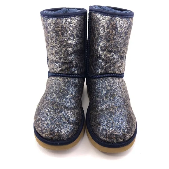 UGG Classic Short II Glitter Sheepskin Winter Boots 7