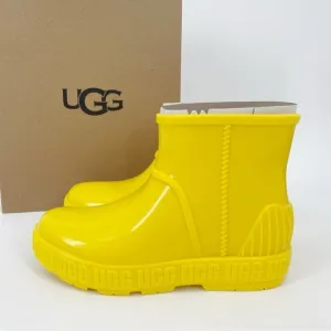 Ugg Drizlita Rain Boots Yellow Sherpa Lined Waterproof Shoes Boys Girls Unisex
