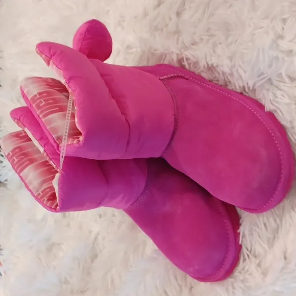 UGG Kid's Bailey Bow Maxi Winter Boots Pink NWOB Big Girl 5/Women's 7