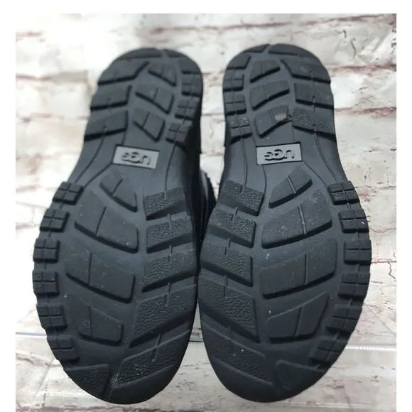 UGG Kids Winter Boots Butte II US Size 5 (Big Kids) S/N 1098890K Black