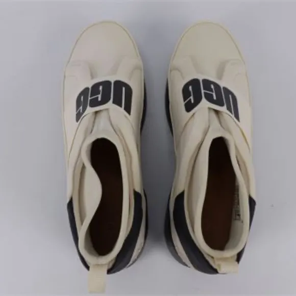 UGG Neutra 1095097 Woman’s Blk &amp; Cream Neoprene Athletic Sneakers Shoes Size 10