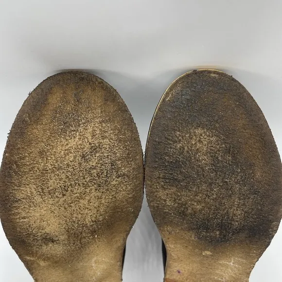 Ugg Womens 8 Shoes Clementine Brown Leather Boots Shearling Sherpa Ankle Bootie