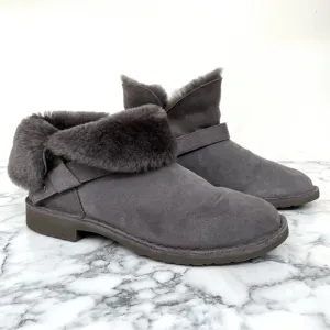 UGG Zariyah Water Repellant Winter Ankle Boots Charcoal Gray Women’s Size 9