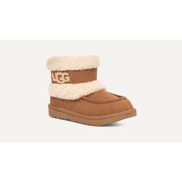 Ultra Mini UGG Fluff girls winter boots sis 13 NWB