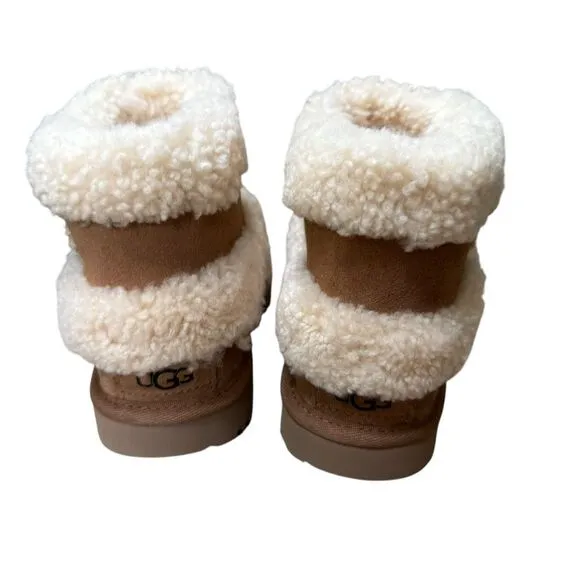 Ultra Mini UGG Fluff girls winter boots sis 13 NWB