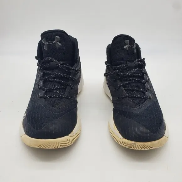 UNDER ARMOUR CURRY 3 Basketball Sneakers Size 7 Youth Shoes Black