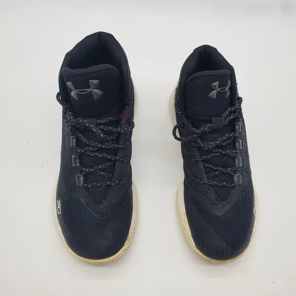 UNDER ARMOUR CURRY 3 Basketball Sneakers Size 7 Youth Shoes Black