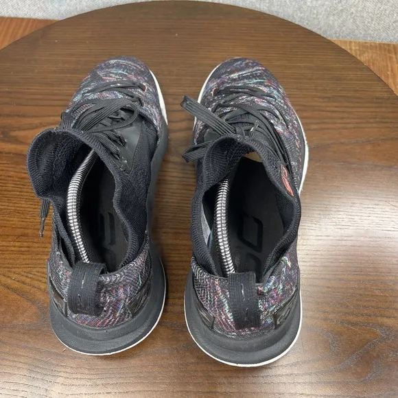 Under Armour Curry 5 Tokyo Night Shoes Men's Size 8 Black Multicolor Sneakers