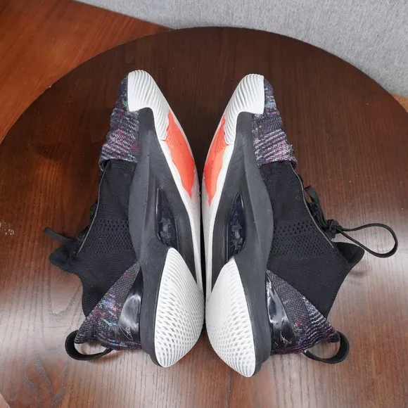 Under Armour Curry 5 Tokyo Night Shoes Men's Size 8 Black Multicolor Sneakers