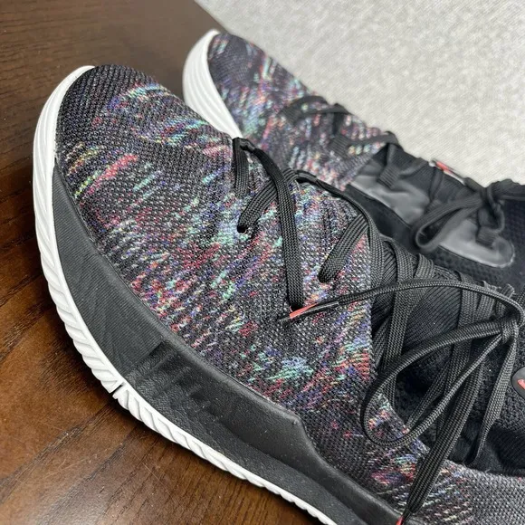Under Armour Curry 5 Tokyo Night Shoes Men's Size 8 Black Multicolor Sneakers
