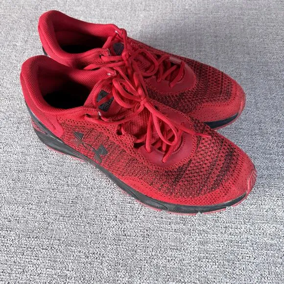 Under Armour HOVR Intake Men’s 13 Red Black athletic shoes 3026134-600