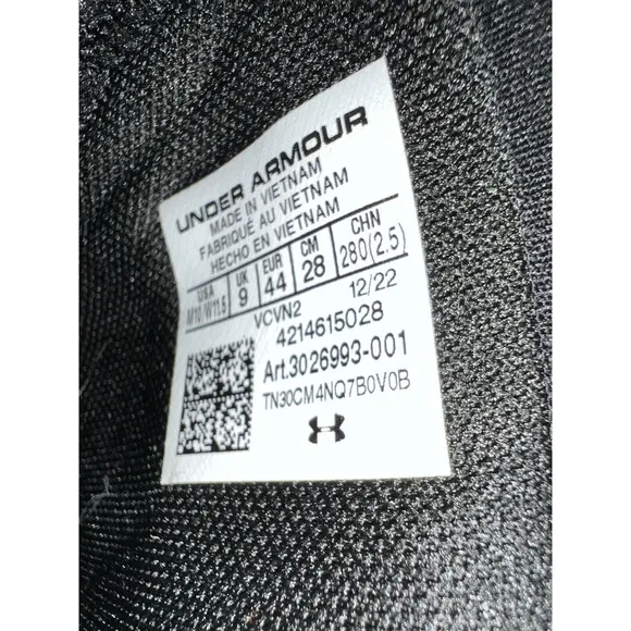 Under Armour HOVR Phantom 3 Running Black/Periwinkle 3026993-001 Men 10.🛒