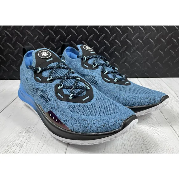 Under Armour Stephen Curry Flow Go Blue Running Basketball Shoes | Men's Size 8