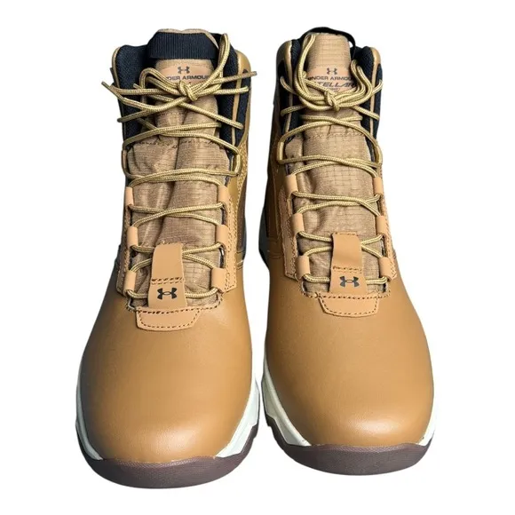 Under Armour Tactical Boots Men 12 Stellar G2 Hiking Work Brown Gorpcore Outdoor