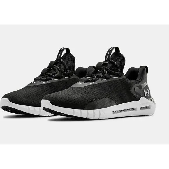 Under Armour UA HOVR 3023875 Running Shoes Black White Mens 10 Fast Shipping