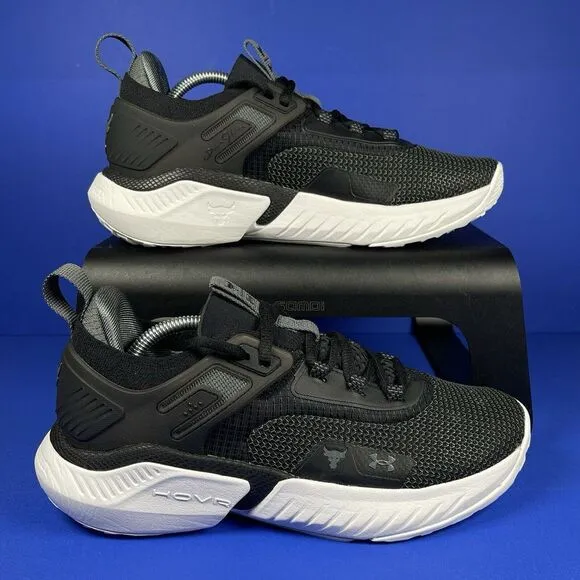 Under Armour Women's 9.5 Project‎ Rock 5 Training Shoes Sneakers Black