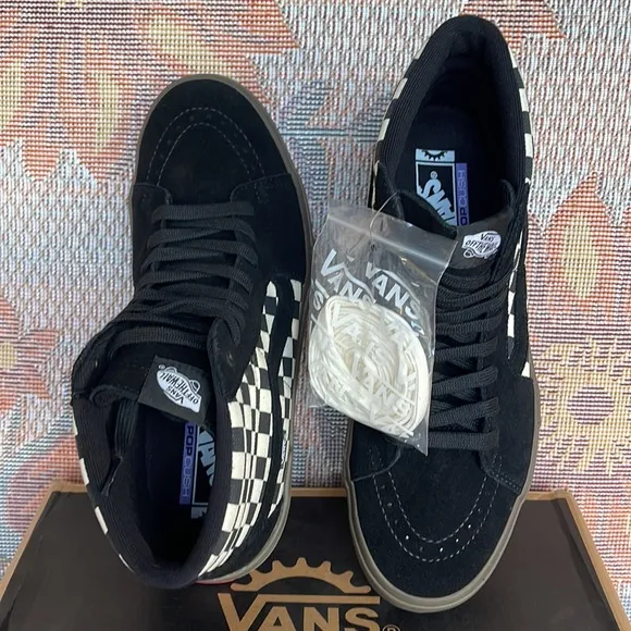 Vans Bmx Sk8-HiCheckerboard Black/Dark Grey VN0005V039LMen’s sneakers