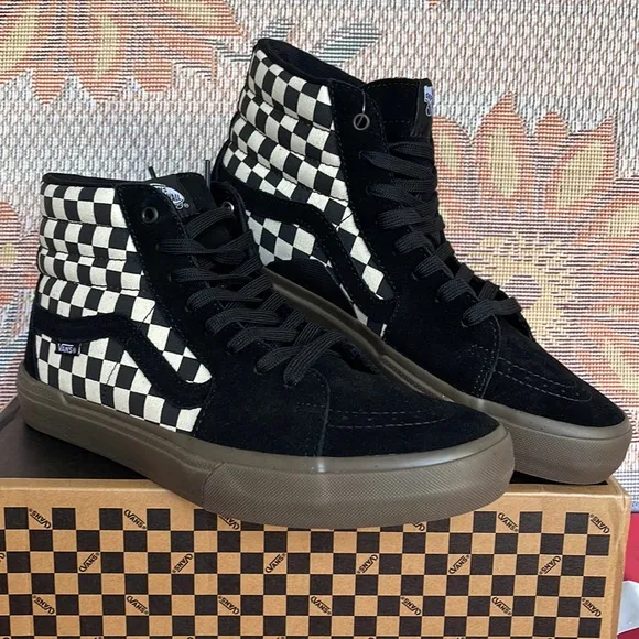 Vans Bmx Sk8-HiCheckerboard Black/Dark Grey VN0005V039LMen’s sneakers