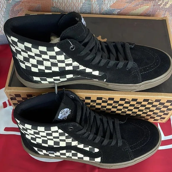 Vans Bmx Sk8-HiCheckerboard Black/Dark Grey VN0005V039LMen’s sneakers