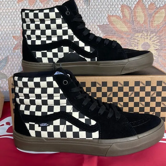 Vans Bmx Sk8-HiCheckerboard Black/Dark Grey VN0005V039LMen’s sneakers