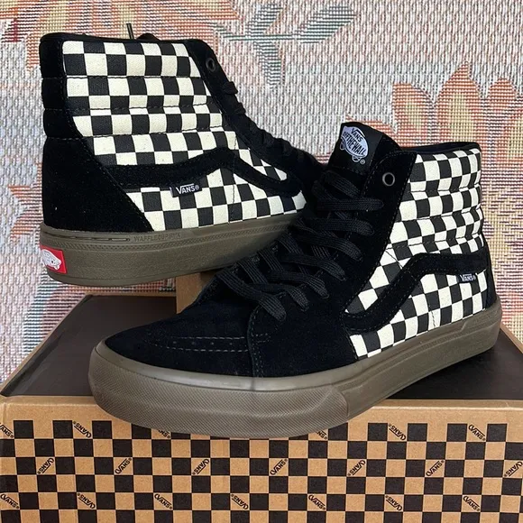 Vans Bmx Sk8-HiCheckerboard Black/Dark Grey VN0005V039LMen’s sneakers