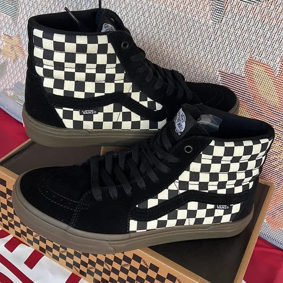 Vans Bmx Sk8-HiCheckerboard Black/Dark Grey VN0005V039LMen’s sneakers