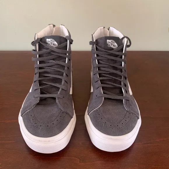 Vans Dark Grey Sk8 Hi Slim Zip - New without box - 7.5 men/9 women