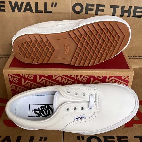 Vans Era Stacked Leather True White/True White WMNS platforms