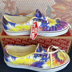 Vans Men’s Authentic(Washed) Tie Dye/True White VN0A2Z5119XSneakers